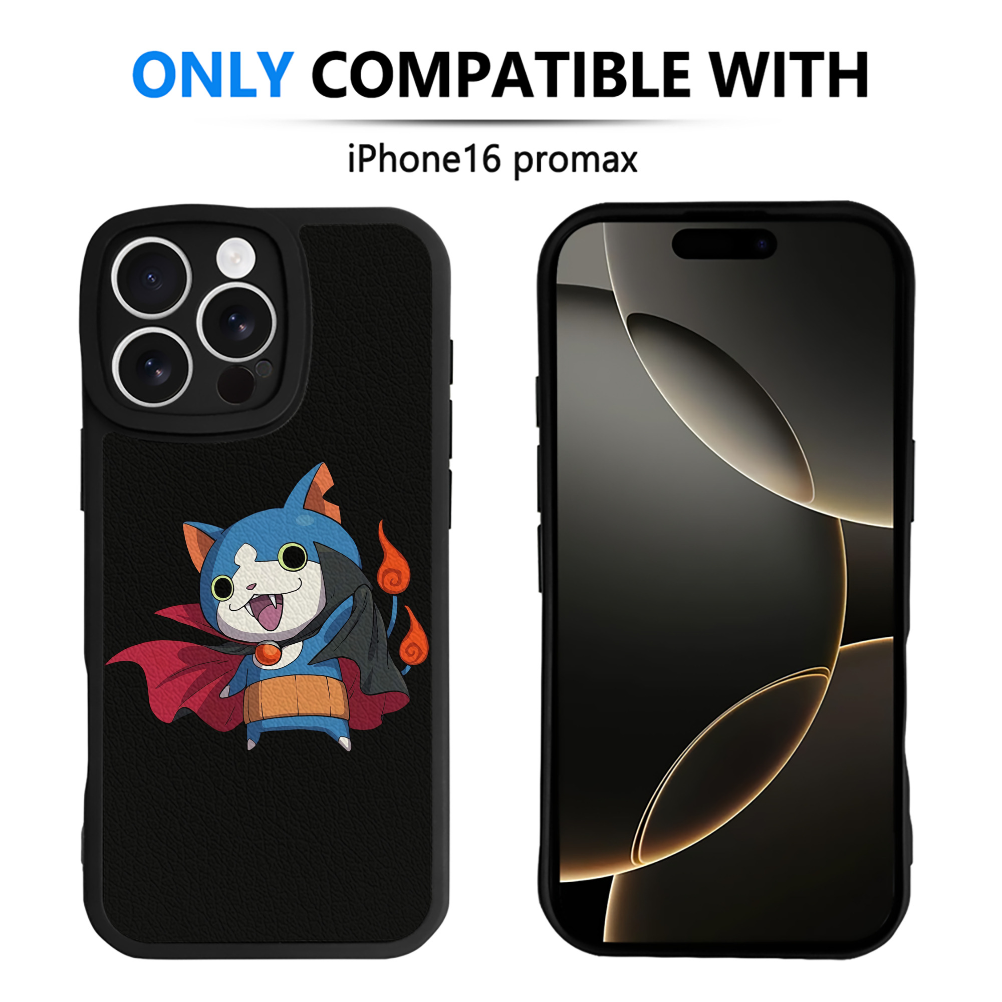 （画像用） 妖怪ウォッチ Yo-kai Watch 【iPhone 16シリーズ対応】シリコンスマホケース（レザー調） 材質：シリコン